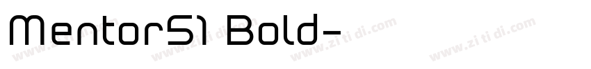 Mentor51 Bold字体转换